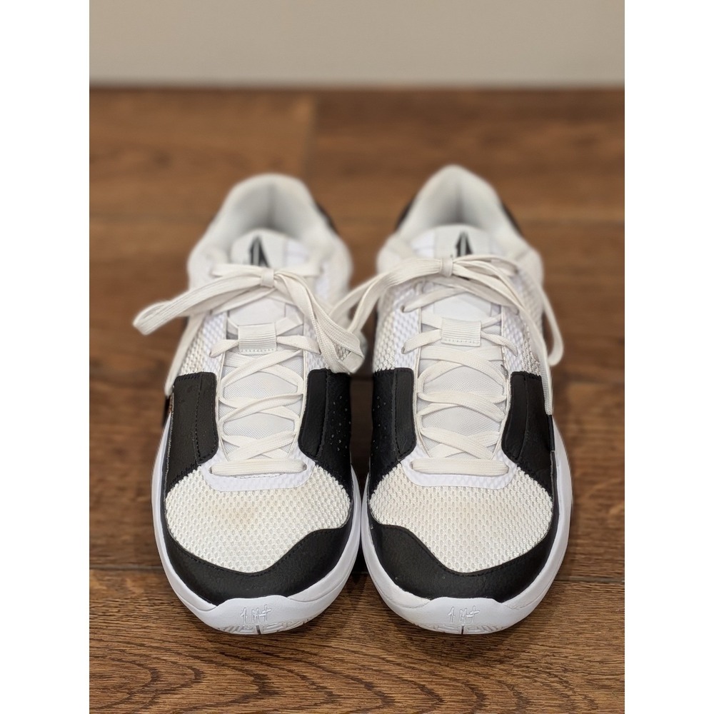 EXCELLENT CONDITION, Nike Ja 1 Scratch White Black Basketball Shoes, Mens, 8.5
